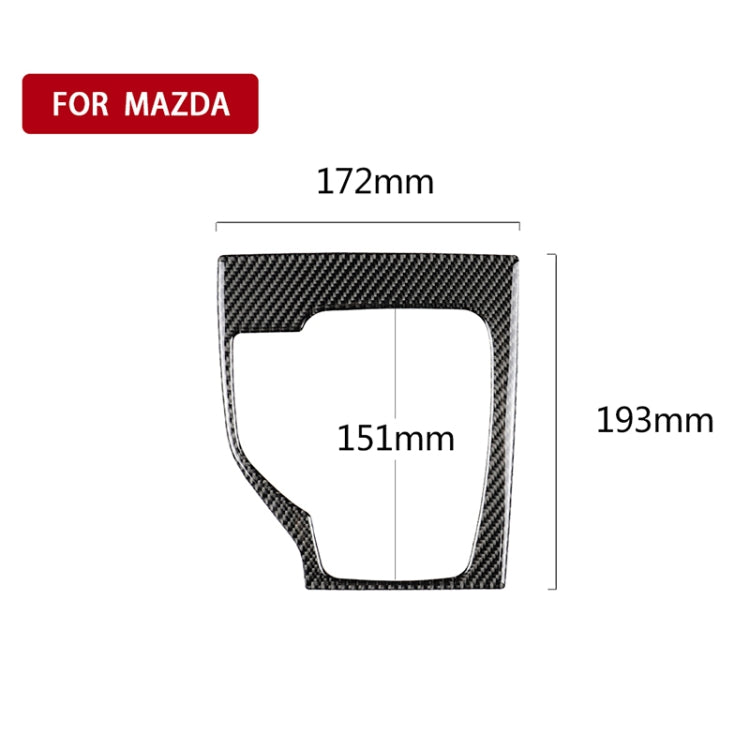 Car Carbon Fiber Left Drive Gear Frame A Decorative Sticker for Mazda Axela 2013-2016 by buy2fix