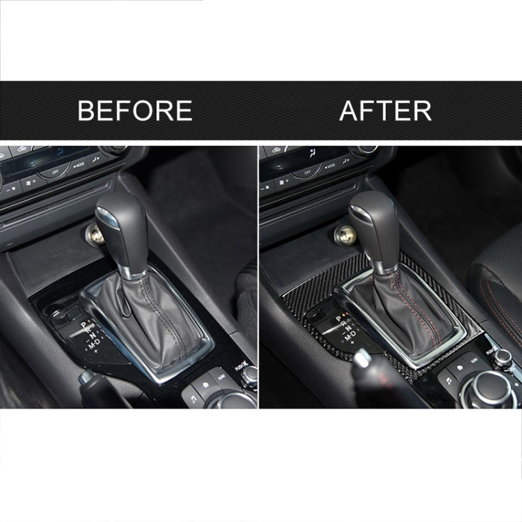 Car Carbon Fiber Left Drive Gear Frame A Decorative Sticker for Mazda Axela 2013-2016 by buy2fix