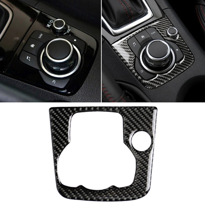 Car Carbon Fiber Left Drive Multimedia Frame A Decorative Sticker for Mazda Axela 2013-2016 by buy2fix