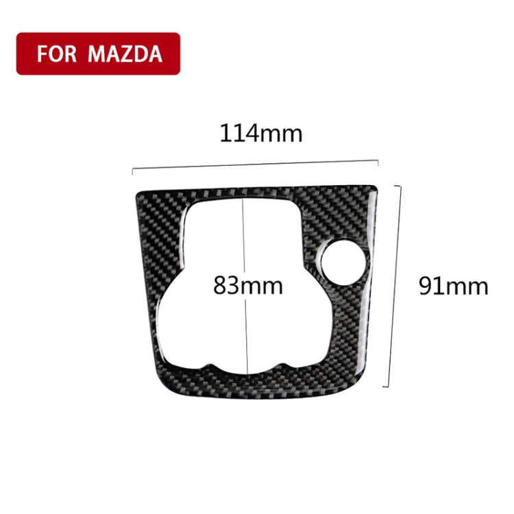 Car Carbon Fiber Left Drive Multimedia Frame A Decorative Sticker for Mazda Axela 2013-2016 by buy2fix