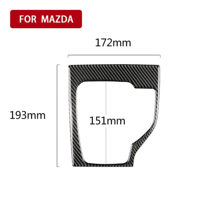 Car Carbon Fiber Right Drive Gear Frame A Decorative Sticker for Mazda Axela 2013-2016 by buy2fix