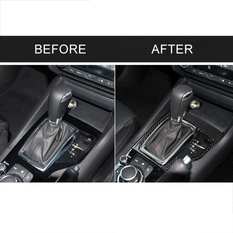 Car Carbon Fiber Right Drive Gear Frame A Decorative Sticker for Mazda Axela 2013-2016 by buy2fix