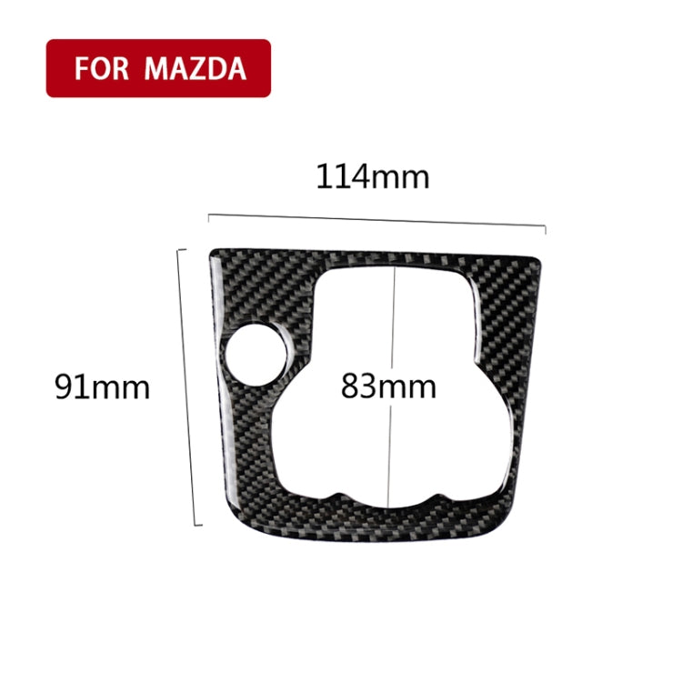 Car Carbon Fiber Right Drive Multimedia Frame A Decorative Sticker for Mazda Axela 2013-2016 by buy2fix