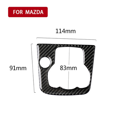 Car Carbon Fiber Right Drive Multimedia Frame A Decorative Sticker for Mazda Axela 2013-2016 by buy2fix