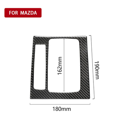 Car Carbon Fiber Left Drive Gear Frame B Decorative Sticker for Mazda Axela 2017-2018 by buy2fix