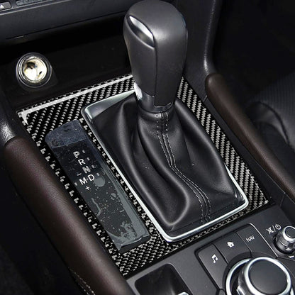 Car Carbon Fiber Left Drive Gear Frame B Decorative Sticker for Mazda Axela 2017-2018 by buy2fix