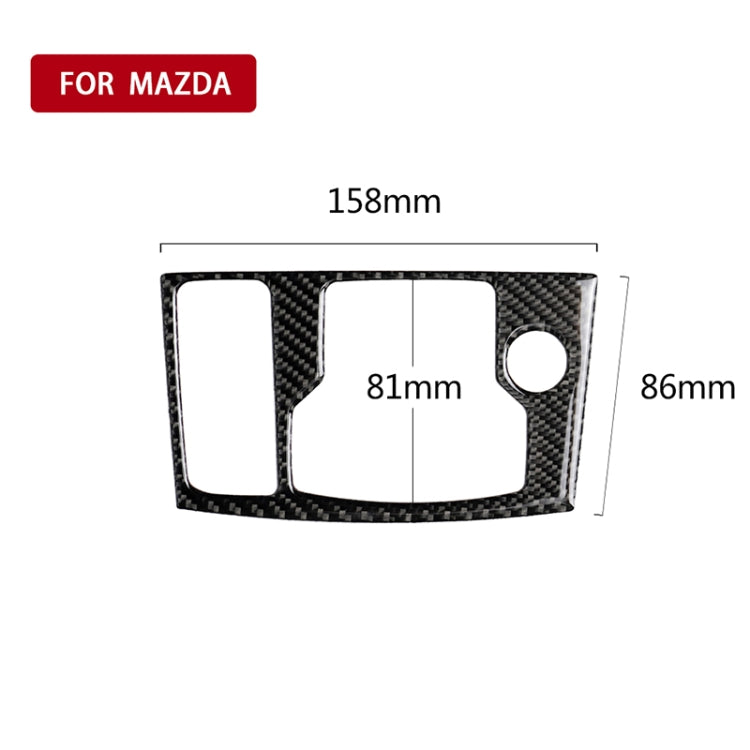 Car Carbon Fiber Left Drive Multimedia Frame B Decorative Sticker for Mazda Axela 2017-2018 by buy2fix