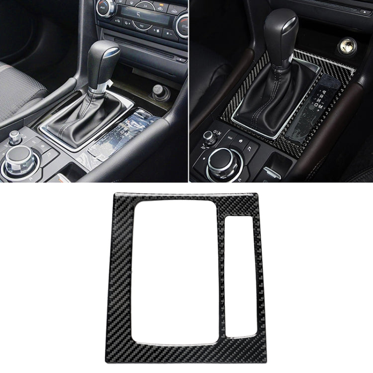 Car Carbon Fiber Right Drive Gear Frame B Decorative Sticker for Mazda Axela 2017-2018 by buy2fix