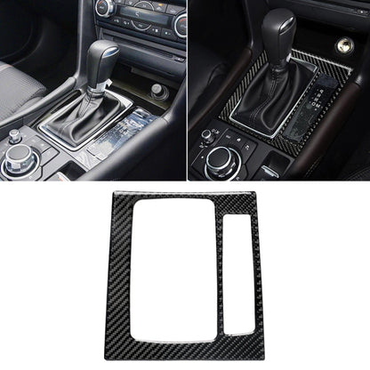 Car Carbon Fiber Right Drive Gear Frame B Decorative Sticker for Mazda Axela 2017-2018 by buy2fix