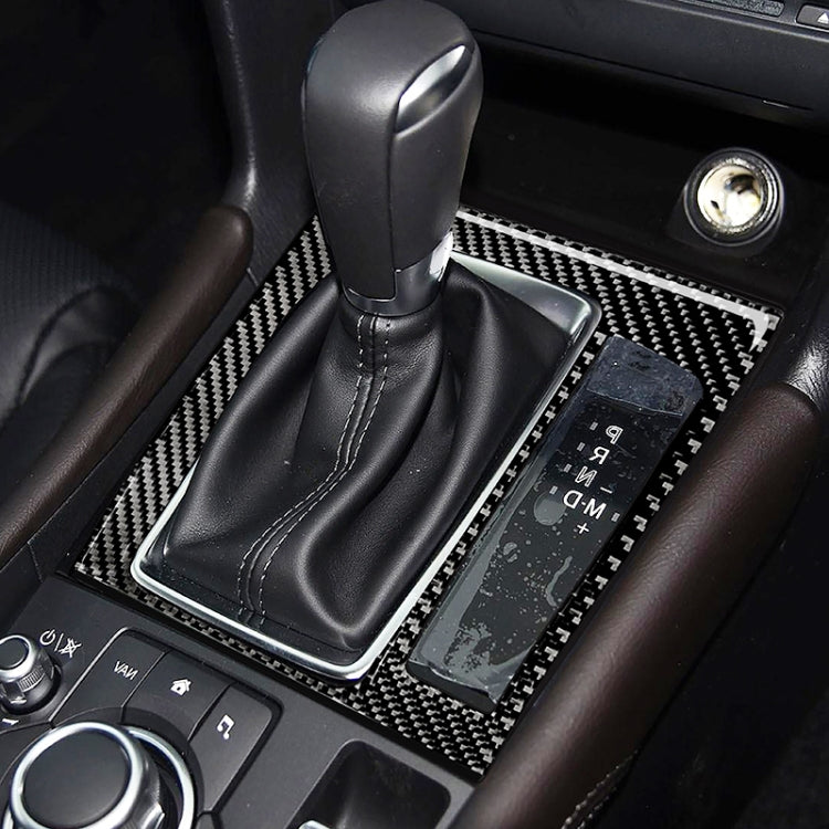 Car Carbon Fiber Right Drive Gear Frame B Decorative Sticker for Mazda Axela 2017-2018 by buy2fix