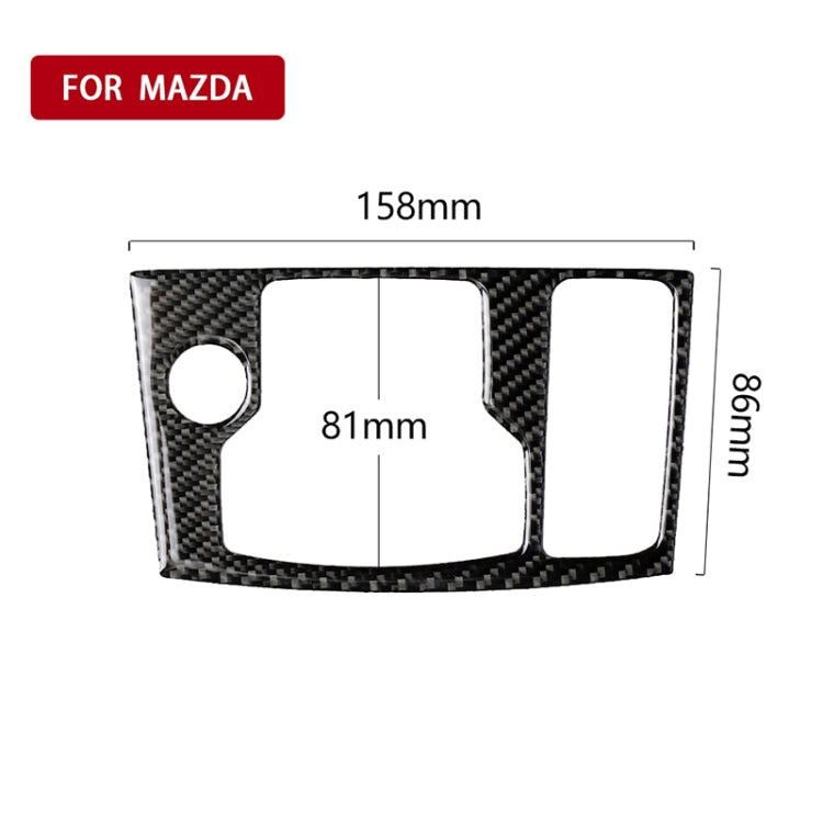 Car Carbon Fiber Right Drive Multimedia Frame B Decorative Sticker for Mazda Axela 2017-2018 by buy2fix