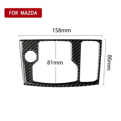 Car Carbon Fiber Right Drive Multimedia Frame B Decorative Sticker for Mazda Axela 2017-2018 by buy2fix