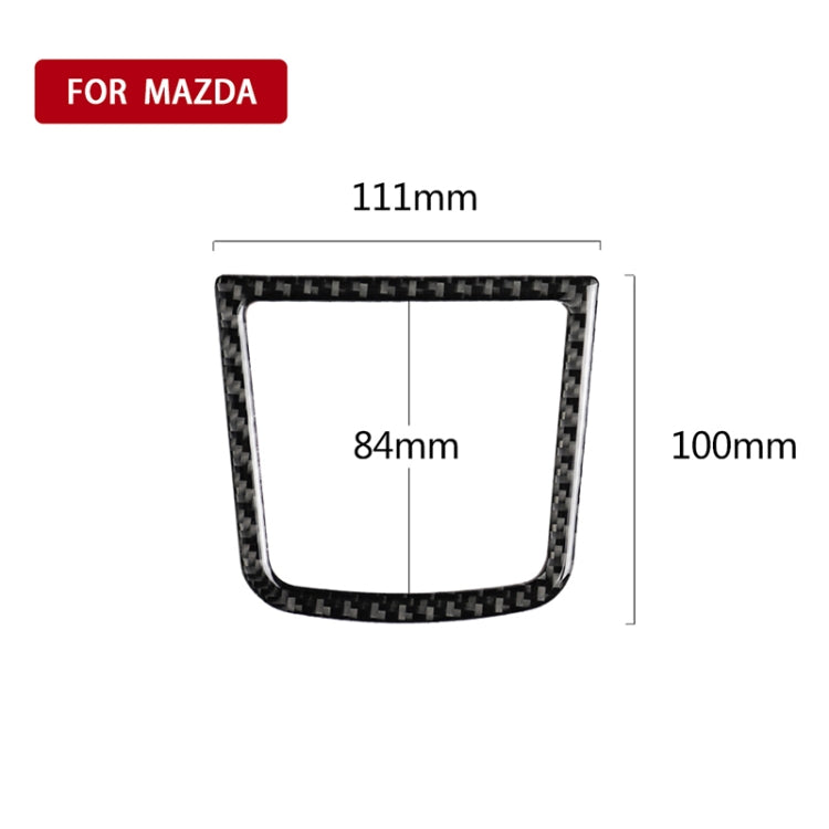 Car Carbon Fiber Central Control Sundries Frame Decorative Sticker for Mazda Axela 2013-2016 by buy2fix
