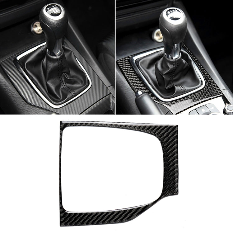 Car Carbon Fiber Left Drive Manual Gear Frame C Decorative Sticker for Mazda Axela 2017-2018 by buy2fix