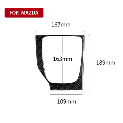Car Carbon Fiber Left Drive Manual Gear Frame C Decorative Sticker for Mazda Axela 2017-2018 by buy2fix