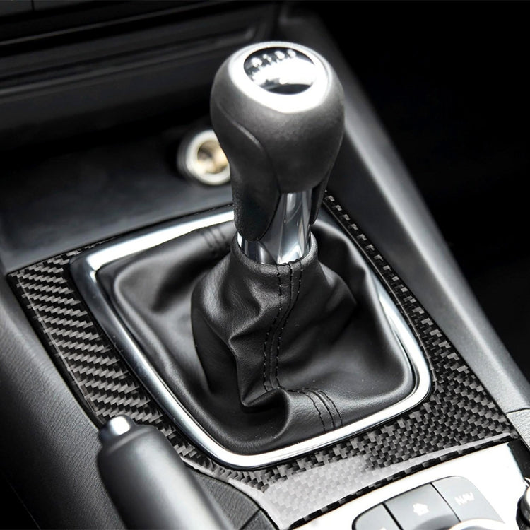 Car Carbon Fiber Left Drive Manual Gear Frame C Decorative Sticker for Mazda Axela 2017-2018 by buy2fix