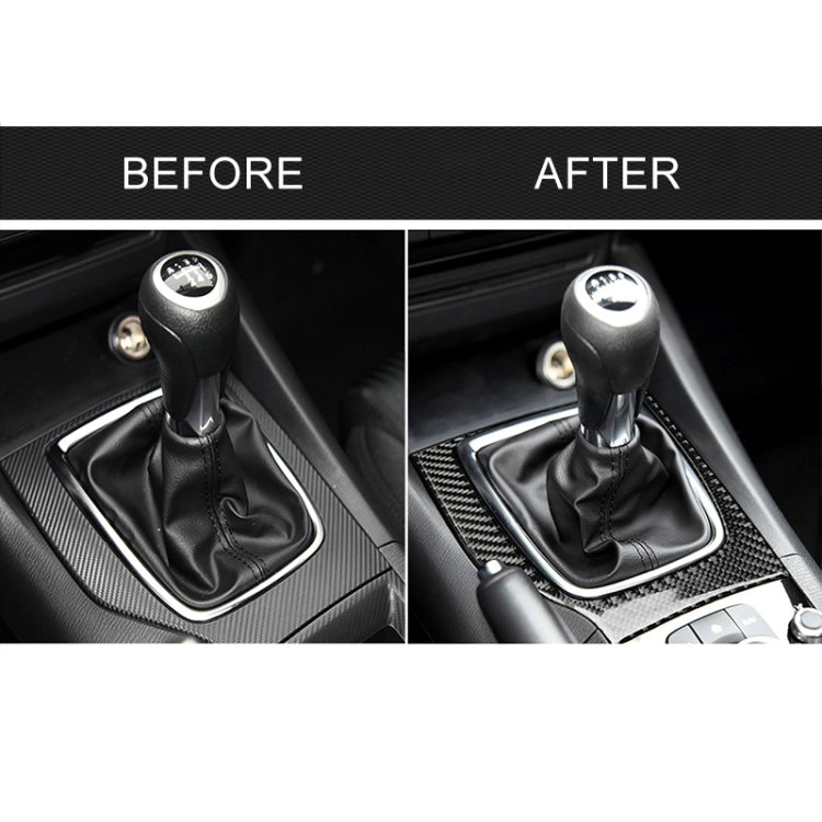 Car Carbon Fiber Left Drive Manual Gear Frame C Decorative Sticker for Mazda Axela 2017-2018 by buy2fix
