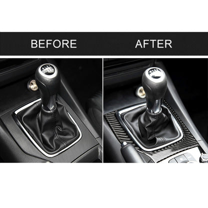 Car Carbon Fiber Left Drive Manual Gear Frame C Decorative Sticker for Mazda Axela 2017-2018 by buy2fix