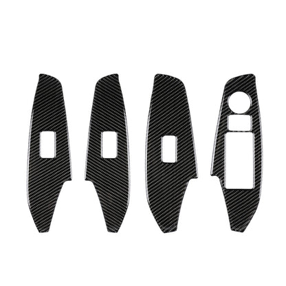 Car Carbon Fiber Right Drive Window Lift Panel Decorative Sticker for Mazda Axela 2014 / 2017-2018 by buy2fix