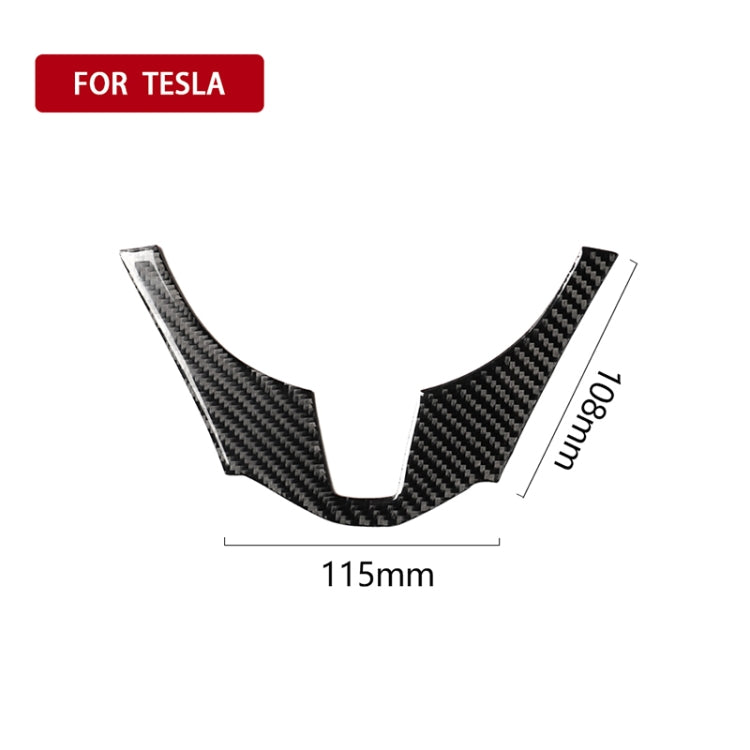 Car Carbon Fiber Steering Wheel Decorative Sticker for Mazda Axela 2014-2016 by buy2fix