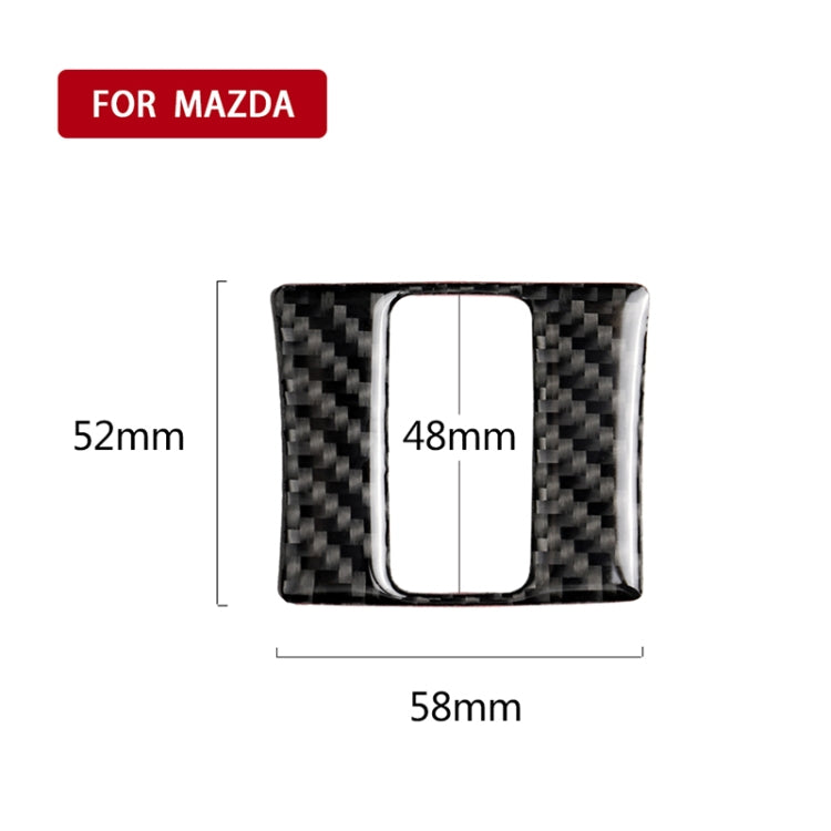 Car Carbon Fiber Warning Light Decorative Sticker for Mazda Axela 2013-2018 by buy2fix