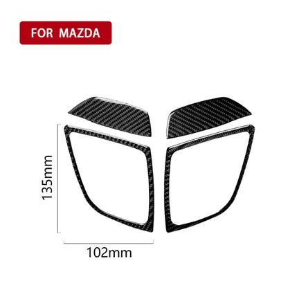 Car Carbon Fiber Right and Left Air Outlet Decorative Sticker for Mazda Axela 2014 / 2017-2018 by buy2fix