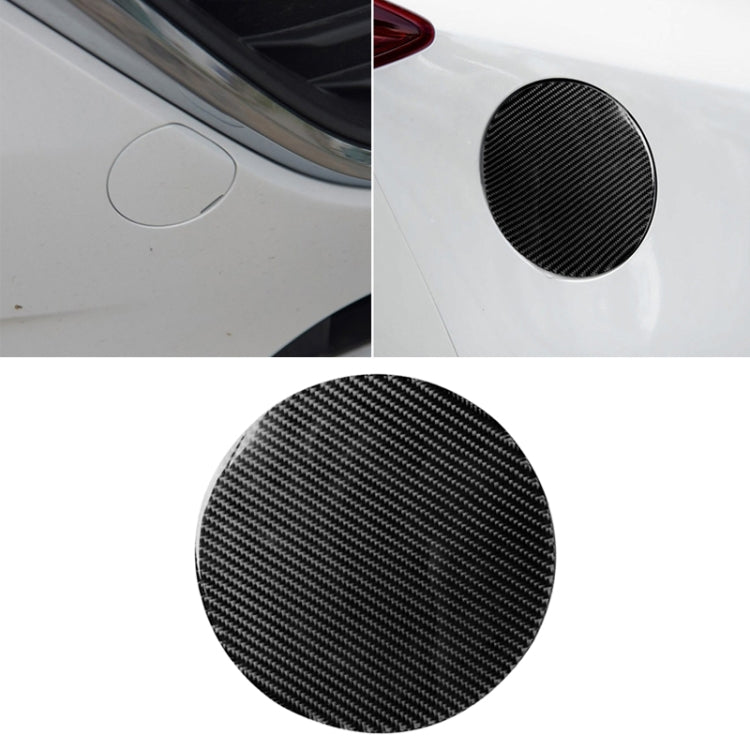 Car Carbon Fiber Fuel Tank Cap Decorative Sticker for Mazda Axela 2013-2018 by buy2fix