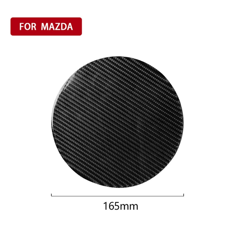 Car Carbon Fiber Fuel Tank Cap Decorative Sticker for Mazda Axela 2013-2018 by buy2fix