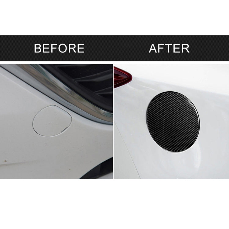Car Carbon Fiber Fuel Tank Cap Decorative Sticker for Mazda Axela 2013-2018 by buy2fix