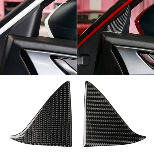 Car Carbon Fiber Front Inner Door A Triangle Decorative Sticker for Mazda Axela 2017-2018 by buy2fix