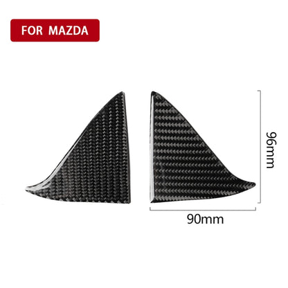 Car Carbon Fiber Front Inner Door A Triangle Decorative Sticker for Mazda Axela 2017-2018 by buy2fix