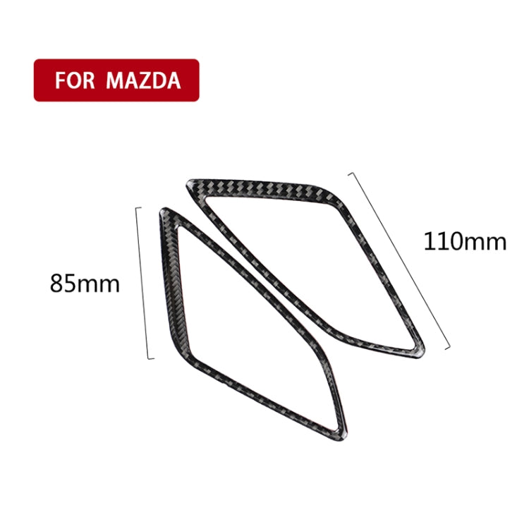 Car Carbon Fiber Instrument Air Outlet Decorative Sticker for Mazda Axela 2014 / 2017-2018 by buy2fix