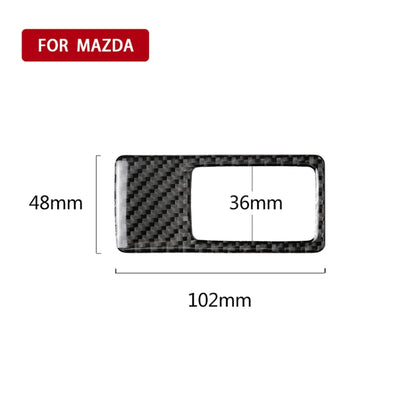 Car Carbon Fiber Headlight Adjustment Frame Decorative Sticker for Mazda Axela 2014 / 2017-2018, Left Drive by buy2fix