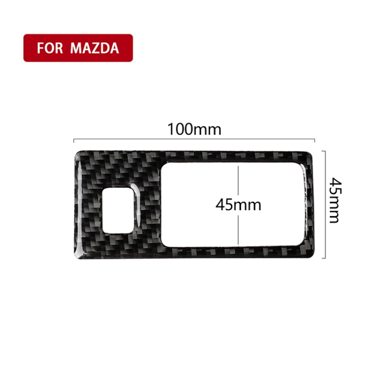 Car Carbon Fiber Headlight Adjustment Frame Decorative Sticker for Mazda Axela 2014 / 2017-2018, Left Drive by buy2fix