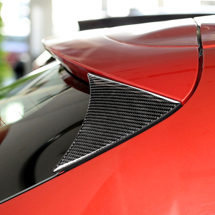 Car Carbon Fiber Hatchback Rear Wing Side Spoiler Lip for Mazda Axela 2014-2018 by buy2fix