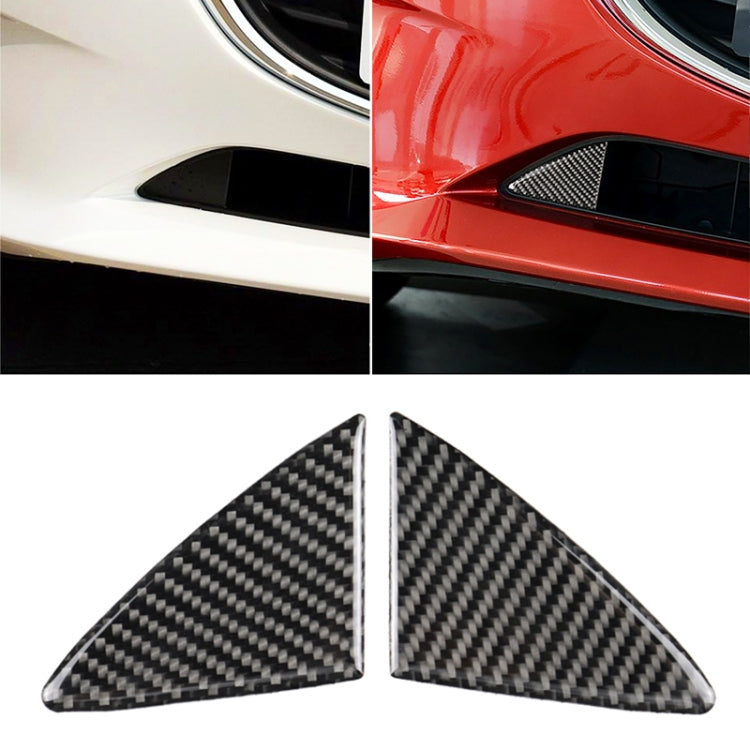Car Carbon Fiber Front Bumper Decorative Sticker for Mazda Axela 2014-2016 by buy2fix