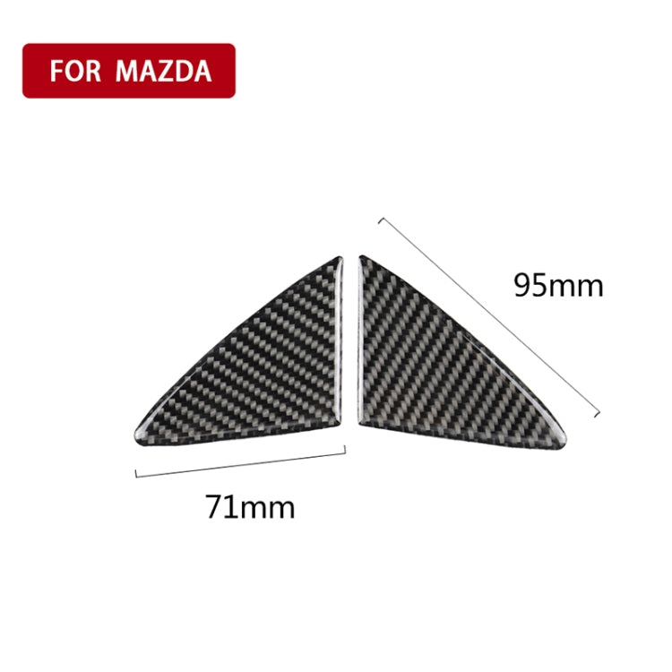 Car Carbon Fiber Front Bumper Decorative Sticker for Mazda Axela 2014-2016 by buy2fix
