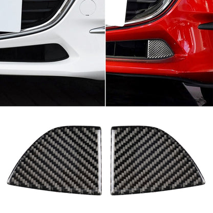 Car Carbon Fiber Front Bumper Decorative Sticker for Mazda Axela 2017-2018 by buy2fix