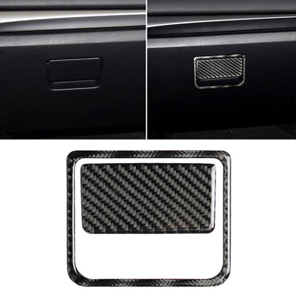 Car Carbon Fiber Front Passenger Seat Storage Box Decorative Sticker for Mazda Axela 2017-2018 by buy2fix