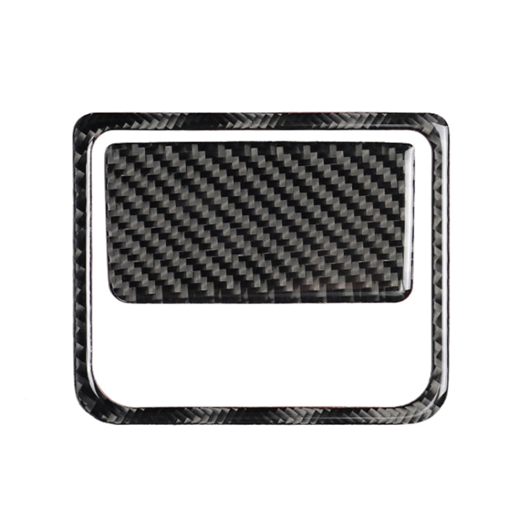 Car Carbon Fiber Front Passenger Seat Storage Box Decorative Sticker for Mazda Axela 2017-2018 by buy2fix