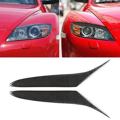 Car Carbon Fiber Light Eyebrow for Mazda RX-8 Coupe 2004-2008 by buy2fix