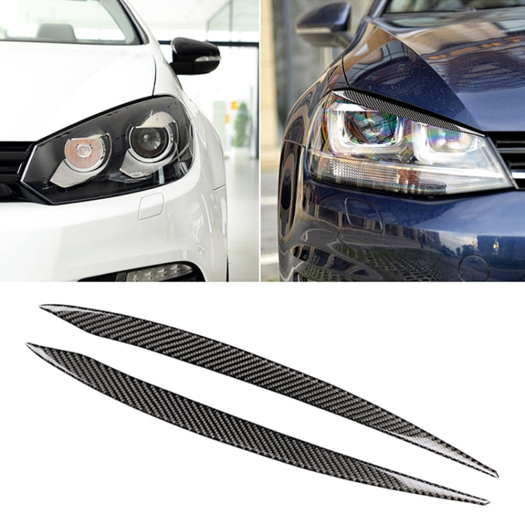 Car Carbon Fiber Light Eyebrow for Volkswagen Golf 7 by buy2fix