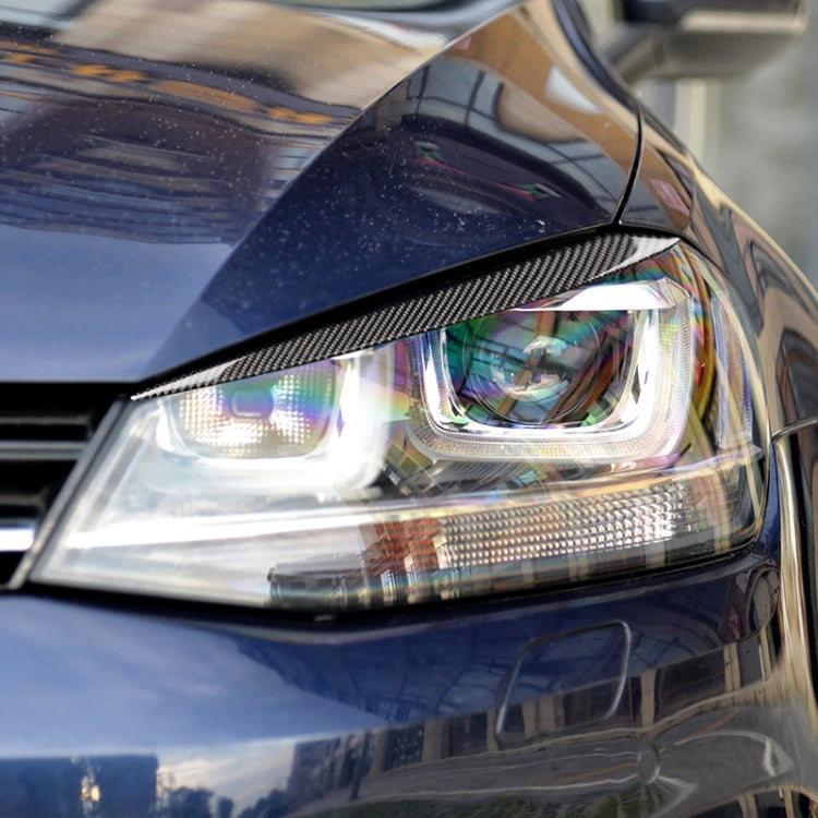 Car Carbon Fiber Light Eyebrow for Volkswagen Golf 7 by buy2fix