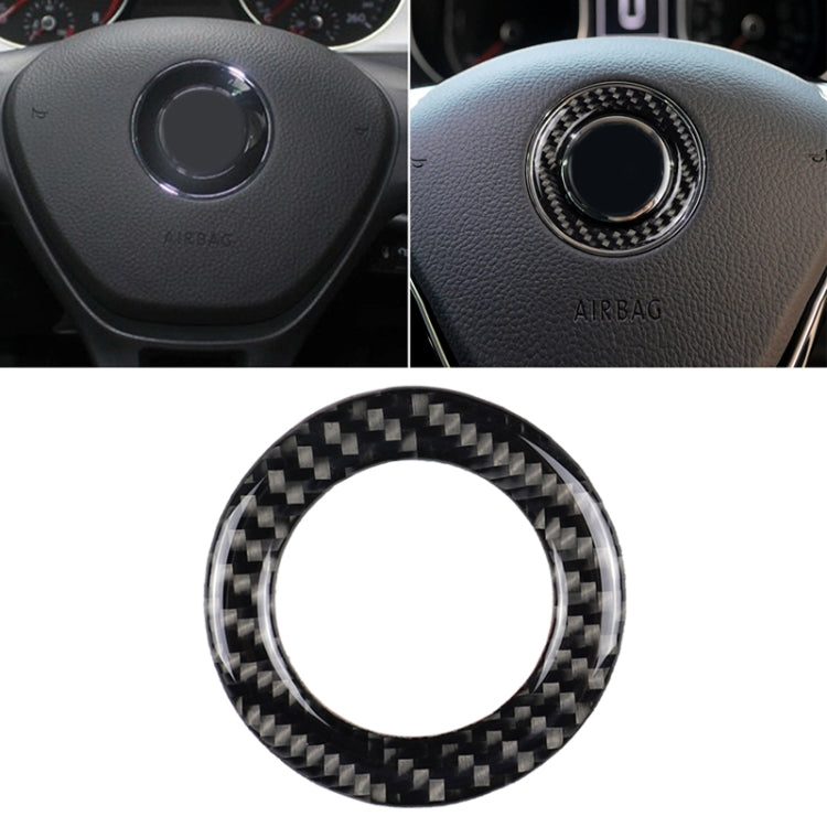 Car Carbon Fiber Steering Wheel Ring Decorative Sticker for Volkswagen by buy2fix