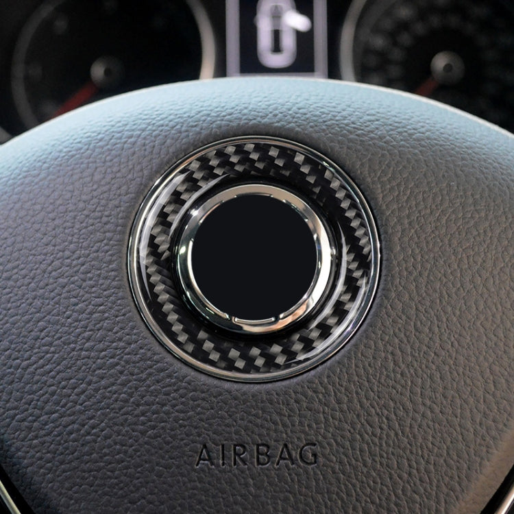 Car Carbon Fiber Steering Wheel Ring Decorative Sticker for Volkswagen by buy2fix