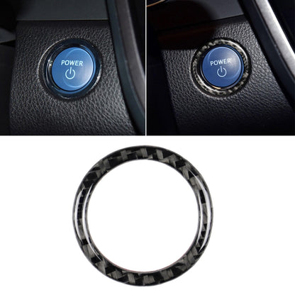 Car Carbon Fiber One-button Start Decorative Sticker for Toyota Eighth Generation Camry 2018-2019 by buy2fix