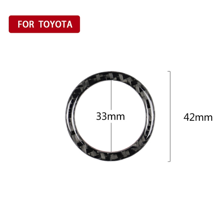Car Carbon Fiber One-button Start Decorative Sticker for Toyota Eighth Generation Camry 2018-2019 by buy2fix