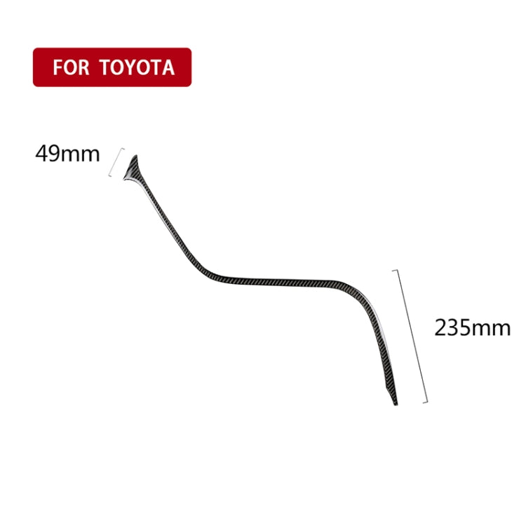 Car Carbon Fiber Central Control S Strip Decorative Sticker for Toyota Eighth Generation Camry 2018-2019, Left Drive by buy2fix