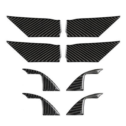 8 in 1 Car Carbon Fiber Door Inner Handle Wrist Panel Decorative Sticker for Toyota Eighth Generation Camry 2018-2019 by buy2fix