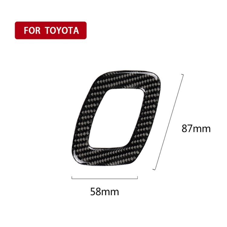 Car Carbon Fiber Seat Adjustment Decorative Sticker for Toyota Eighth Generation Camry 2018-2019, Left Drive by buy2fix